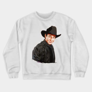 Clint Black - An illustration by Paul Cemmick Crewneck Sweatshirt